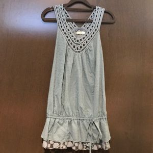 Light blue detailed top for sale!